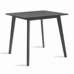 Τραπέζι Benson pakoworld MDF σε rustic grey απόχρωση 80x80x75εκ