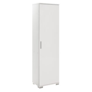 Ντουλάπι-στήλη Chad1 pakoworld λευκό gloss 45x32x169εκ