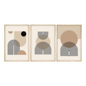 Πίνακας σε καμβά Jefton pakoworld τρίπτυχος με ψηφιακή εκτύπωση 50x2x70εκ