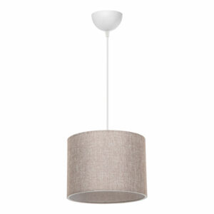 Φωτιστικό οροφής μονόφωτο PWL-1115 pakoworld Ε27 μπεζ-λευκό Φ22x16,5εκ