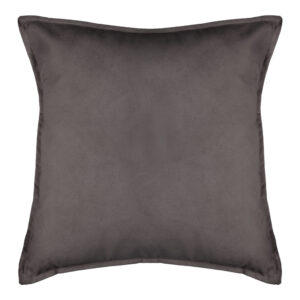 Μαξιλάρι διακοσμητικό Derfon pakoworld ύφασμα σε ανθρακί απόχρωση 55x55εκ