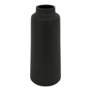 Βάζο Bender pakoworld κεραμικό σε μαύρη απόχρωση Φ12x30εκ