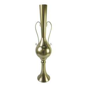 Διακοσμητικό βάζο δαπέδου Hra Inart μέταλλο σε χρυσή απόχρωση Φ20.3x94εκ