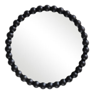 Καθρέπτης Specio pakoworld ξύλο σε μαύρη απόχρωση Φ60x4.5εκ