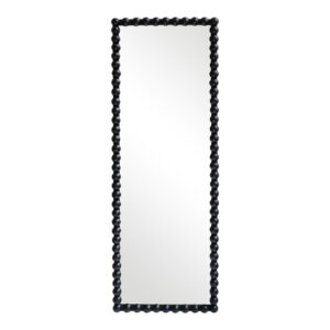 Καθρέπτης Ledalo pakoworld ξύλο σε μαύρη απόχρωση 45x4.5x130εκ