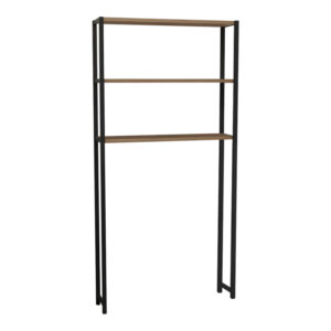 Έπιπλο πλυντηρίου Bothy pakoworld oak μελαμίνης-μαύρο μέταλλο 73x22x150εκ