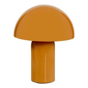 Επιτραπέζιο φωτιστικό Mushi pakoworld μέταλλο σε κίτρινη απόχρωση Φ20x24,5εκ