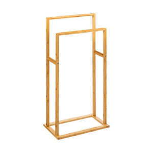 Κρεμάστρα πετσετών δαπέδου Dasmal pakoworld μπαμπού σε φυσική απόχρωση 42x24.2x81.5εκ