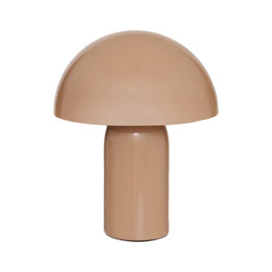 Επιτραπέζιο φωτιστικό Mushi pakoworld μέταλλο μπεζ Φ20x24,5εκ