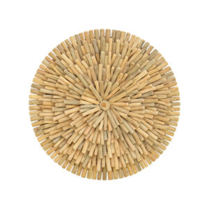 Διακοσμητικό τοίχου Decofy Inart drift ξύλο σε φυσική απόχρωση Φ60x5εκ