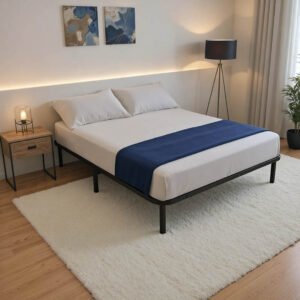 Κρεβάτι-υπόστρωμα Amaso pakoworld μεταλλικό μαύρο 160x200x28εκ