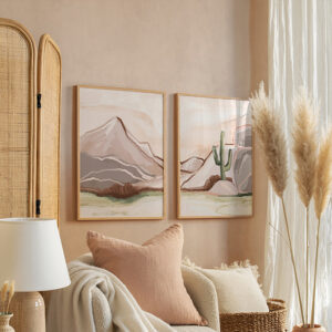 Πίνακας Beniz pakoworld δίπτυχος με ψηφιακή εκτύπωση και πλαίσιο 33x1.5x48εκ