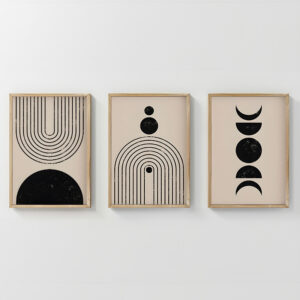 Πίνακας Aregon pakoworld τρίπτυχος με ψηφιακή εκτύπωση και πλαίσιο 33x1.5x48εκ