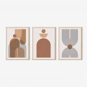 Πίνακας Rexion pakoworld τρίπτυχος με ψηφιακή εκτύπωση και πλαίσιο 33x1.5x48εκ