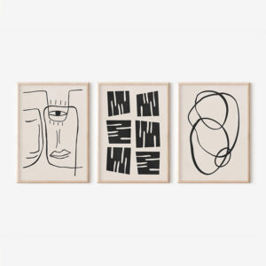 Πίνακας Lumora pakoworld τρίπτυχος με ψηφιακή εκτύπωση και πλαίσιο 33x1.5x48εκ