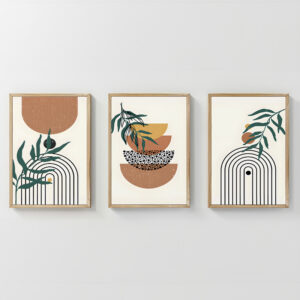 Πίνακας Mylen pakoworld τρίπτυχος με ψηφιακή εκτύπωση και πλαίσιο 33x1.5x48εκ