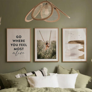 Πίνακας Oralis pakoworld τρίπτυχος με ψηφιακή εκτύπωση και πλαίσιο 33x1.5x48εκ