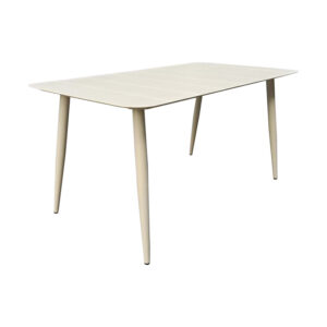 Τραπέζι Vista pakoworld αλουμίνιο σε σαμπανί απόχρωση 120x70x72εκ