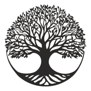 Διακοσμητικό τοίχου Lifeto pakooworld μαύρο μεταλλικό Φ80x1,5εκ