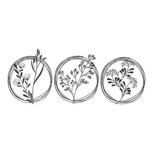 Διακοσμητικό τοίχου Fremio pakooworld σετ 3τεμ μαύρο μεταλλικό Φ30x1,5εκ