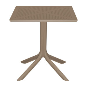 Τραπέζι Groovy pakoworld pp διατρητο cappuccino 60x60x76εκ