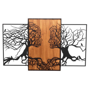 ΔΙΑΚΟΣΜΗΤΙΚΟ ΤΟΙΧΟΥ ILLUSION HM4654 ΦΥΛΛΑ ΜΕΤΑΛΛΟΥ-ΞΥΛΟ 125,5x3x79Υεκ.
