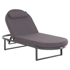 ΕΠΑΓΓΕΛΜATIKH ΞΑΠΛΩΣΤΡΑ MALLOW HM10715.03 ΣΚΟΥΡΟ ΓΚΡΙ ΑΛΟΥΜΙΝΙΟ & ΜΑΞΙΛΑΡΙ 198x71x103Υεκ