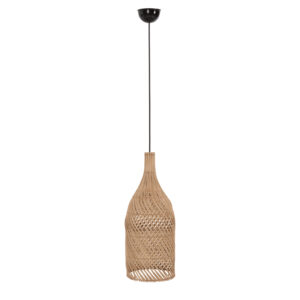 ΦΩΤΙΣΤΙΚΟ ΟΡΟΦΗΣ CARBOY HM7884 ΚΡΕΜΑΣΤΟ ΑΠΟ RATTAN ΣΕ ΦΥΣΙΚΟ ΧΡΩΜΑ Φ28x163,5Yεκ.