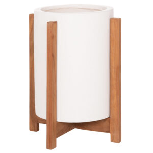ΓΛΑΣΤΡΑ ΕΣΩΤ.ΧΩΡΟΥ HOFF HM4682.02S FIBER CEMENT ΛΕΥΚΟ-TEAK ΒΑΣΗ Φ33x42Υεκ