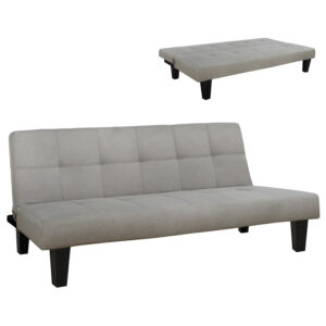 ΚΑΝΑΠΕΣ ΚΡΕΒΑΤΙ ODESSA HM3000.01 ΥΦΑΣΜΑ ΜΠΕΖ 179x80x79 εκ.