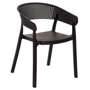 ΠΟΛΥΘΡΟΝΑ ΠΟΛΥΠΡΟΠΥΛΕΝΙΟΥ PERFOE HM5941.02 ΜΑΥΡΗ 56x50x73Υ εκ.
