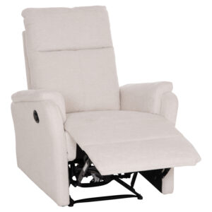 ΠΟΛΥΘΡΟΝΑ RELAX ΜΕ ΗΛΕΚΤΡΙΚΗ ΑΝΑΚΛΙΣΗ SYNTHIA HM3309.01 ΜΠΕΖ ΥΦΑΣΜΑ 75x86x100Yεκ