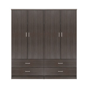 ΣΕΤ 2 ΤΜΧ ΝΤΟΥΛΑΠΑ 4ΦΥΛΛΗ ΜΕ 4 ΣΥΡΤΑΡΙΑ ZEBRANO 160X42X181 HM11349.01