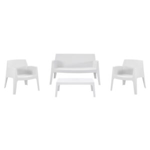 ΣΕΤ LOUNGE 4ΤΜΧ SLEEK HM21275.01 ΛΕΥΚΟ ΠΟΛΥΠΡΟΠΥΛΕΝΙΟ
