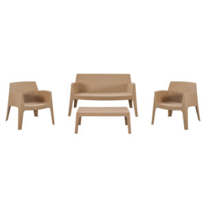 ΣΕΤ LOUNGE 4ΤΜΧ SLEEK HM21275.03 ΚΑΠΟΥΤΣΙΝΟ ΠΟΛΥΠΡΟΠΥΛΕΝΙΟ