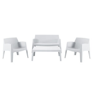 ΣΕΤ ΣΑΛΟΝΙ ΕΞ.ΧΩΡΟΥ 4ΤΜΧ SLEEK HM21268.01 ΛΕΥΚΟ ΠΟΛΥΠΡΟΠΥΛΕΝΙΟ