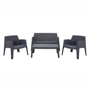 ΣΕΤ ΣΑΛΟΝΙ ΕΞ.ΧΩΡΟΥ 4ΤΜΧ SLEEK HM21268.10 ΓΚΡΙ ΠΟΛΥΠΡΟΠΥΛΕΝΙΟ