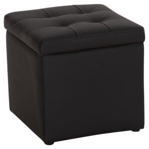ΣΚΑΜΠΩ ΜΕ ΑΠΟΘΗΚΕΥΤΙΚΟ ΧΩΡΟ PU ΜΑΥΡΟ CUBE HM224.01 38x38x36.5Υεκ.