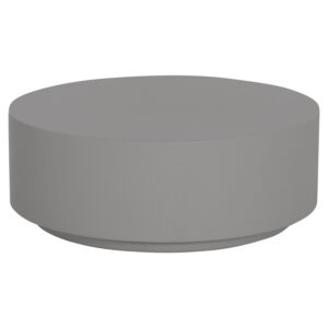 ΤΡΑΠΕΖΙ ΜΕΣΗΣ FIBER CEMENT ΣΤΡΟΓΓΥΛΟ KYOKO HM6579.01 ΓΚΡΙ Φ90x30Υεκ.