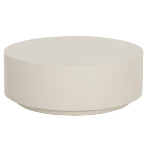 ΤΡΑΠΕΖΙ ΜΕΣΗΣ ΣΤΡΟΓΓΥΛΟ KYOKO HM6579.02 ΜΠΕΖ FIBER CEMENT Φ90x34Υεκ.