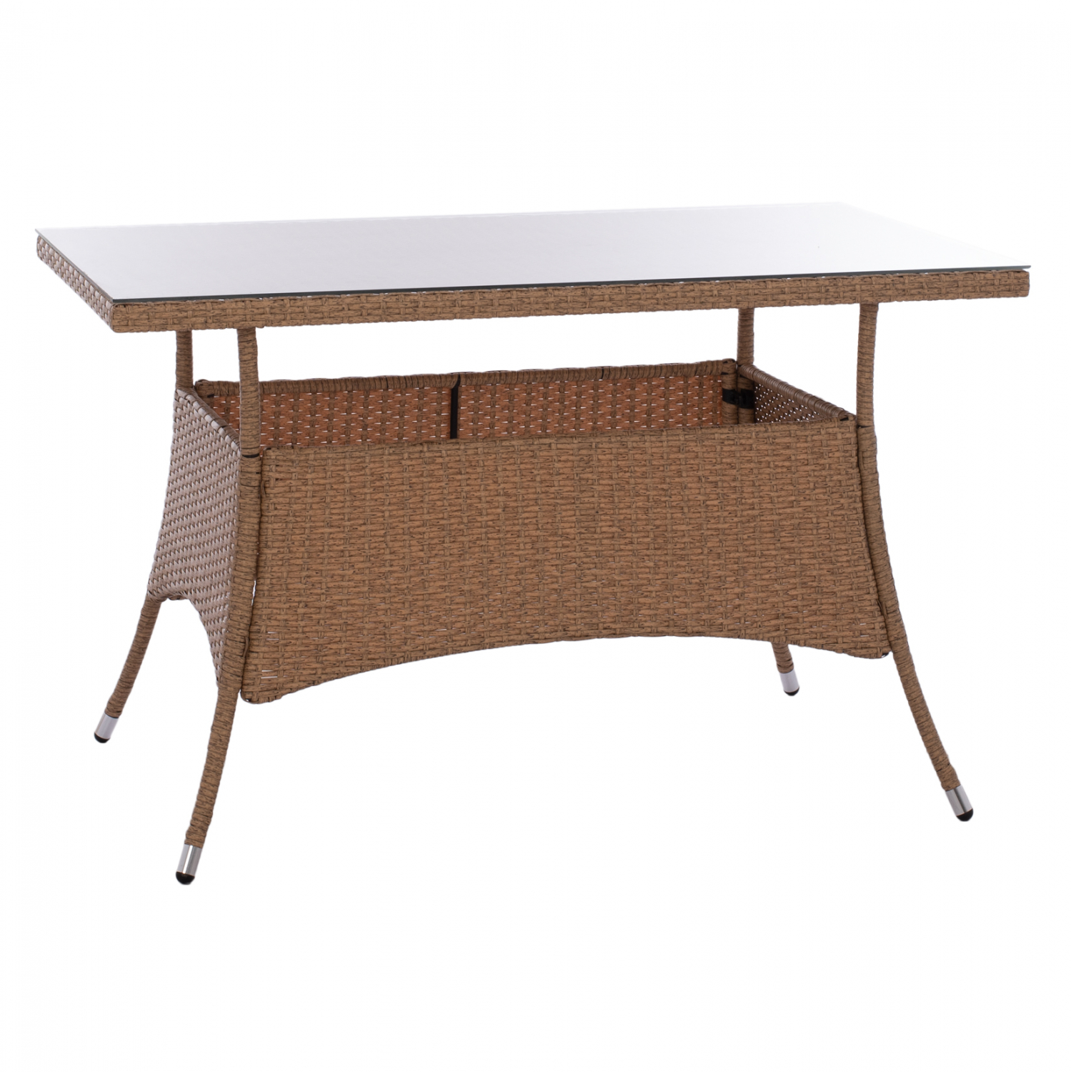 trapezi-metalliko-rattan-mpez-kafe-fb951