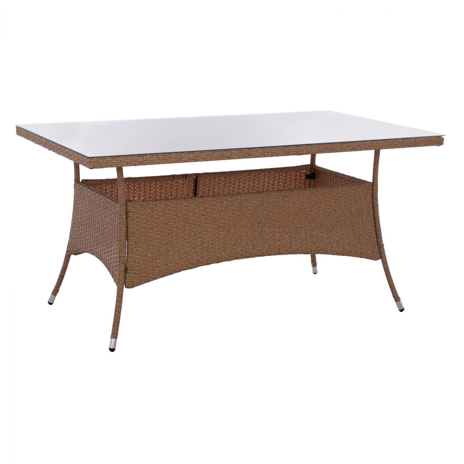 trapezi-metalliko-rattan-mpez-kafe-fb955