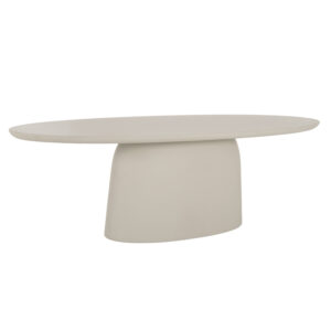 ΤΡΑΠΕΖΙ ΣΑΛΟΝΙΟΥ ΟΒΑΛ BRECCAN HM6594.02 ΜΠΕΖ FIBER CEMENT 130x70x40Υεκ