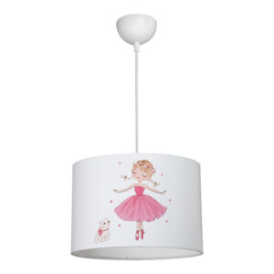 Παιδικό φωτιστικό οροφής Ballerina led E27 πολύχρωμο PVC Φ30x20εκ