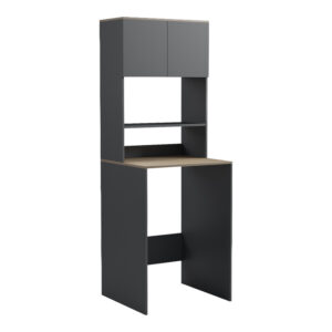 Έπιπλο πλυντηρίου Chaxe pakoworld ανθρακί-sonoma 65x32.5x183.6εκ