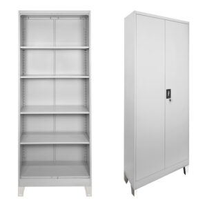 Μεταλλική ντουλάπα Ugren σε ανοιχτό γκρι 70x40x190εκ
