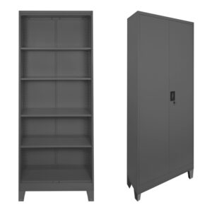 Μεταλλική ντουλάπα Ugren ανθρακί 70x40x190εκ