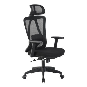 Καρέκλα γραφείου διευθυντή Magida pakoworld mesh μαύρο 58.5x66x115-125εκ