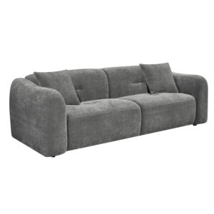 ΚΑΝΑΠΕΣ 3-ΘΕΣΙΟΣ JUNOA HM3333.01 ΓΚΡΙ ΥΦΑΣΜΑ 228x89x74Υεκ