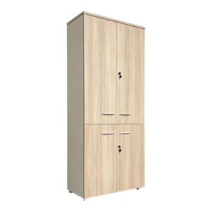 Ντουλάπα γραφείου Armadi pakoworld σε oak-μπεζ 80x40x200εκ